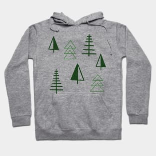 minimalist trees Hoodie